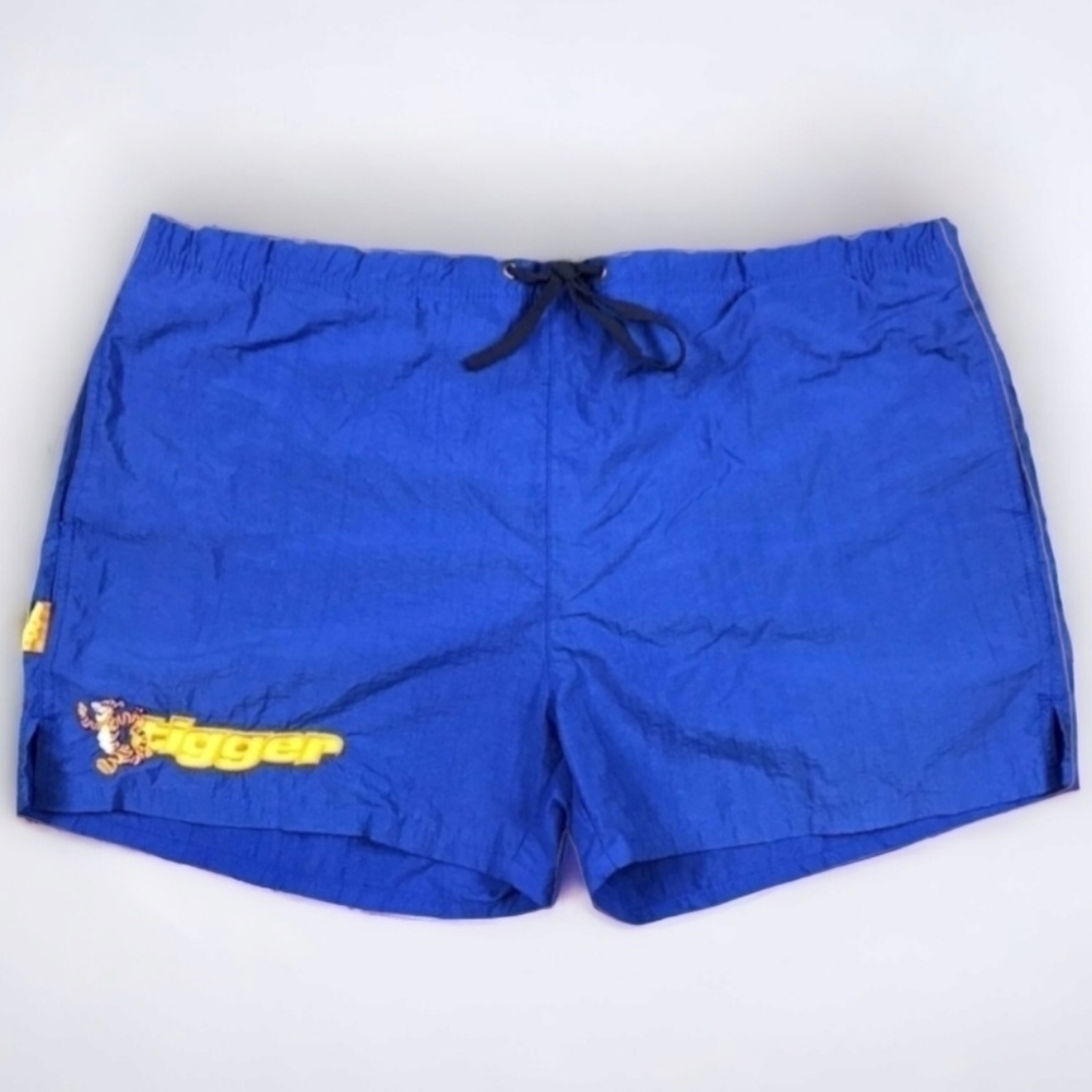 Disney Swimming Trunks Mens XL Blue Disney Tigger Shorts
